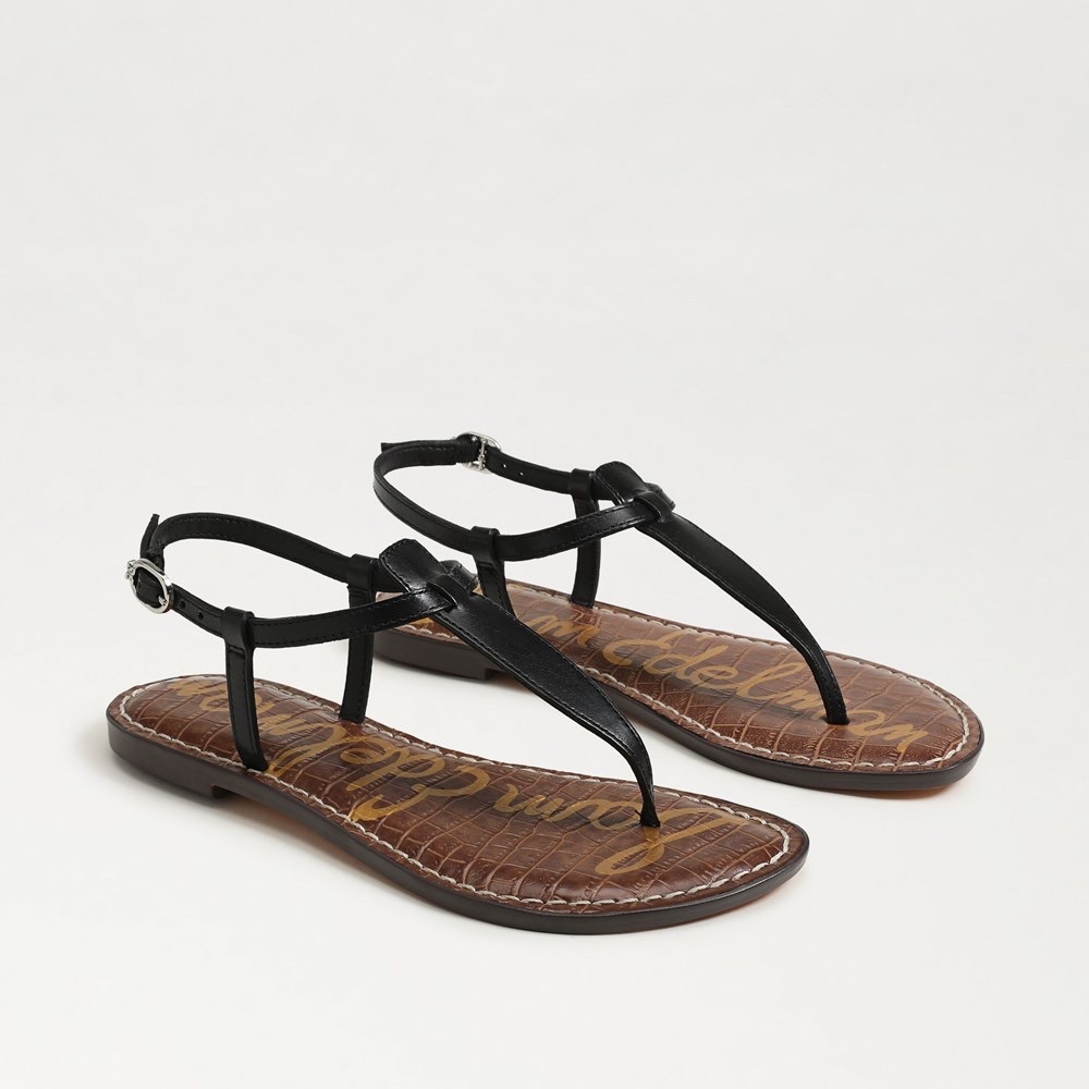 Sam Edelman Black Gigi Thong Sandals